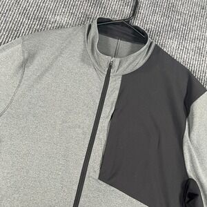Lululemon Capacity Jacket Mens 2XL XXL Heathered Black Long Sleeve Full Zip Mock